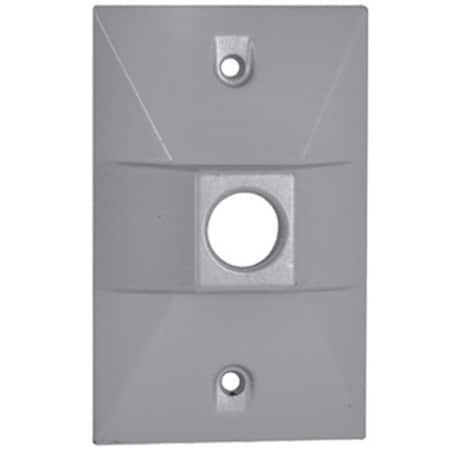 Raco Hubbell Electrical RE-1 Rectangular Lampholder Cover; Gray 357445
